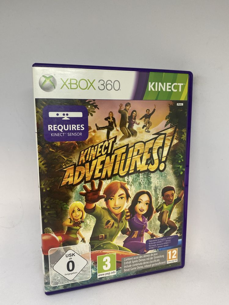 Gra Kinect Adventures Xbox 360 X360 pudełkowa 12 gier na kinecta