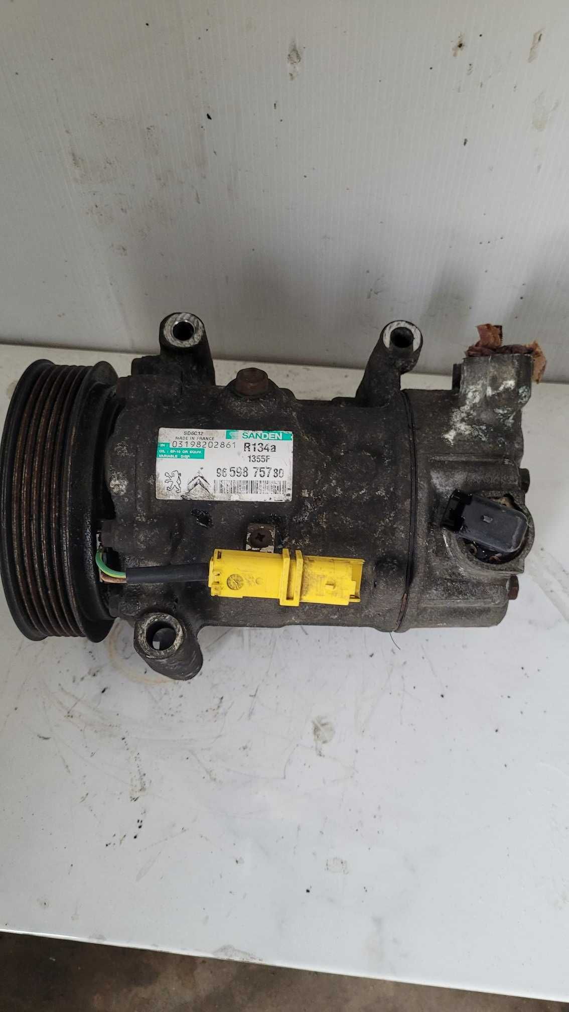 Compressor de ar Condicionado Citroen C4 1.6 Hdi 2006