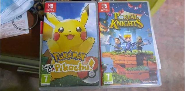 Jogo Nintendo Switch Portal Knights e pokemon pikachu go