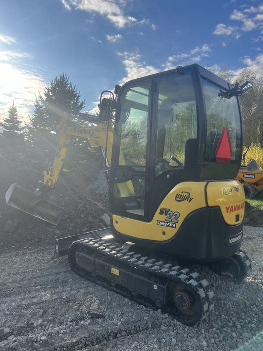Minikoparka koparka Yanmar sv 22, sv26 jak nowy jcb kubota 3 lyzki