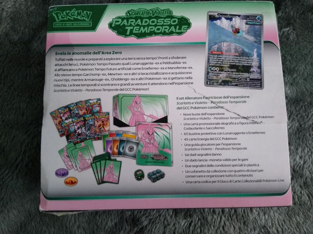 Gra karciana kolekcjonerska pokemon paradosso temporale