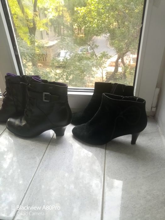 Полусапожки: Clarks натуральная кожа и натуральная замша