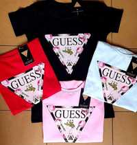 Koszulki damskie z logo Guess CK kolory S-XL!!!