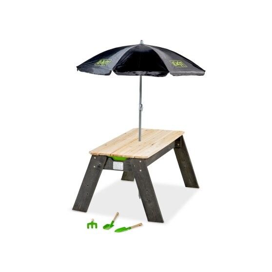 Piaskownica cedrowa stół piknikowy Aksent EXIT (parasol+narzędzia)