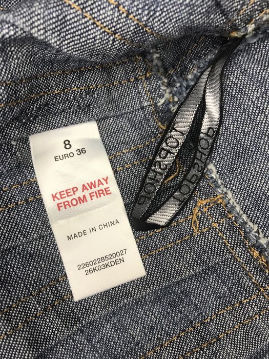 Джинсова міні спідничка