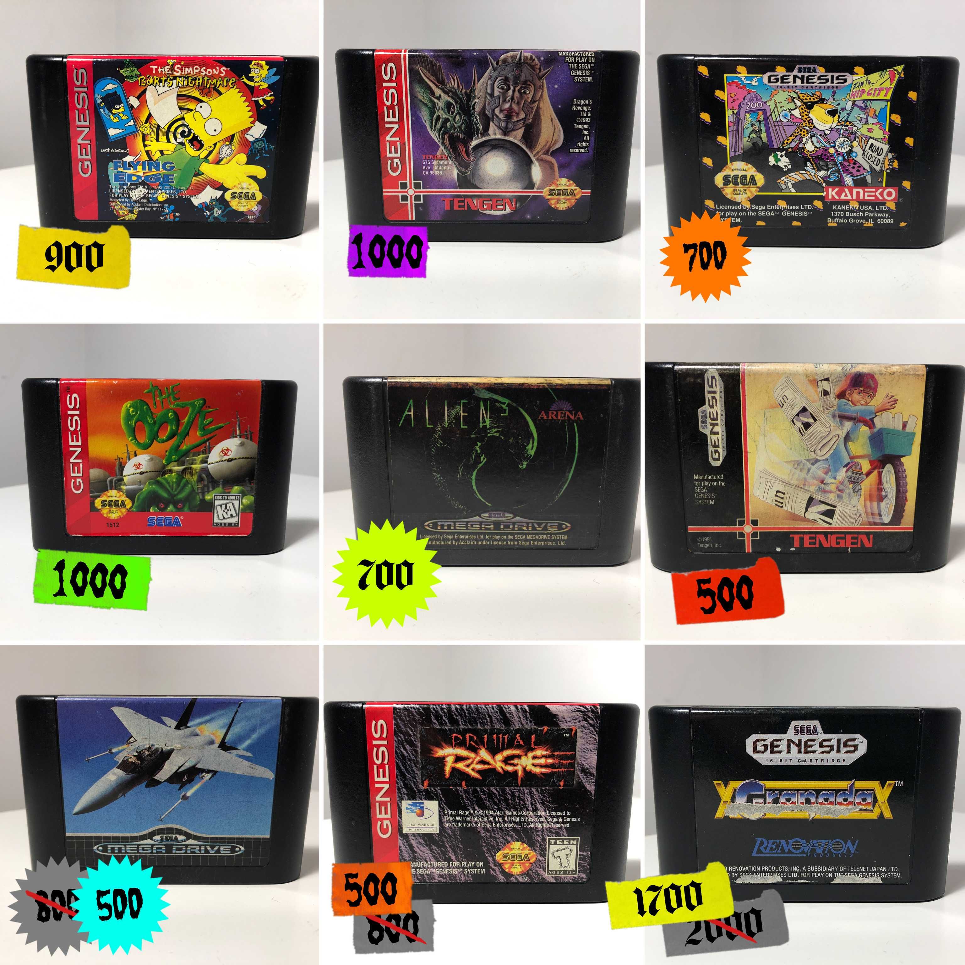 Sega Mega Drive Genesis Картриджи Игры Оригинал