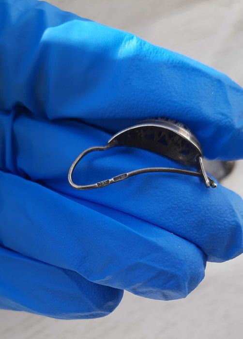 Серебряные серьги СССР