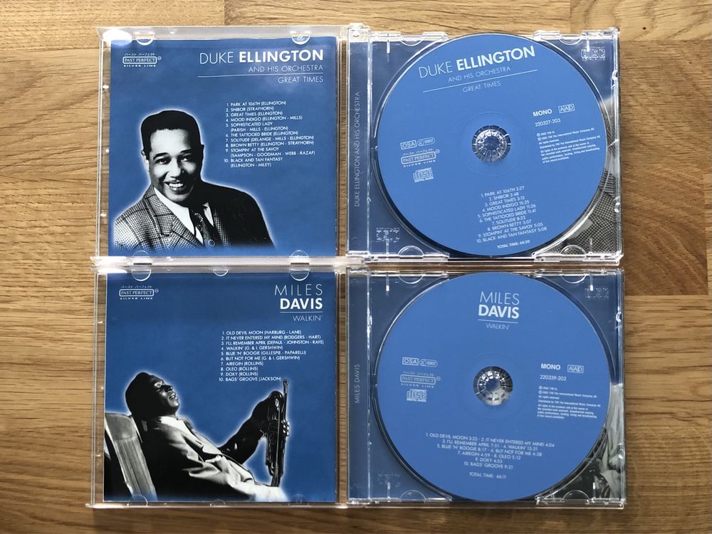 CDs Duke Ellington e Miles Davis