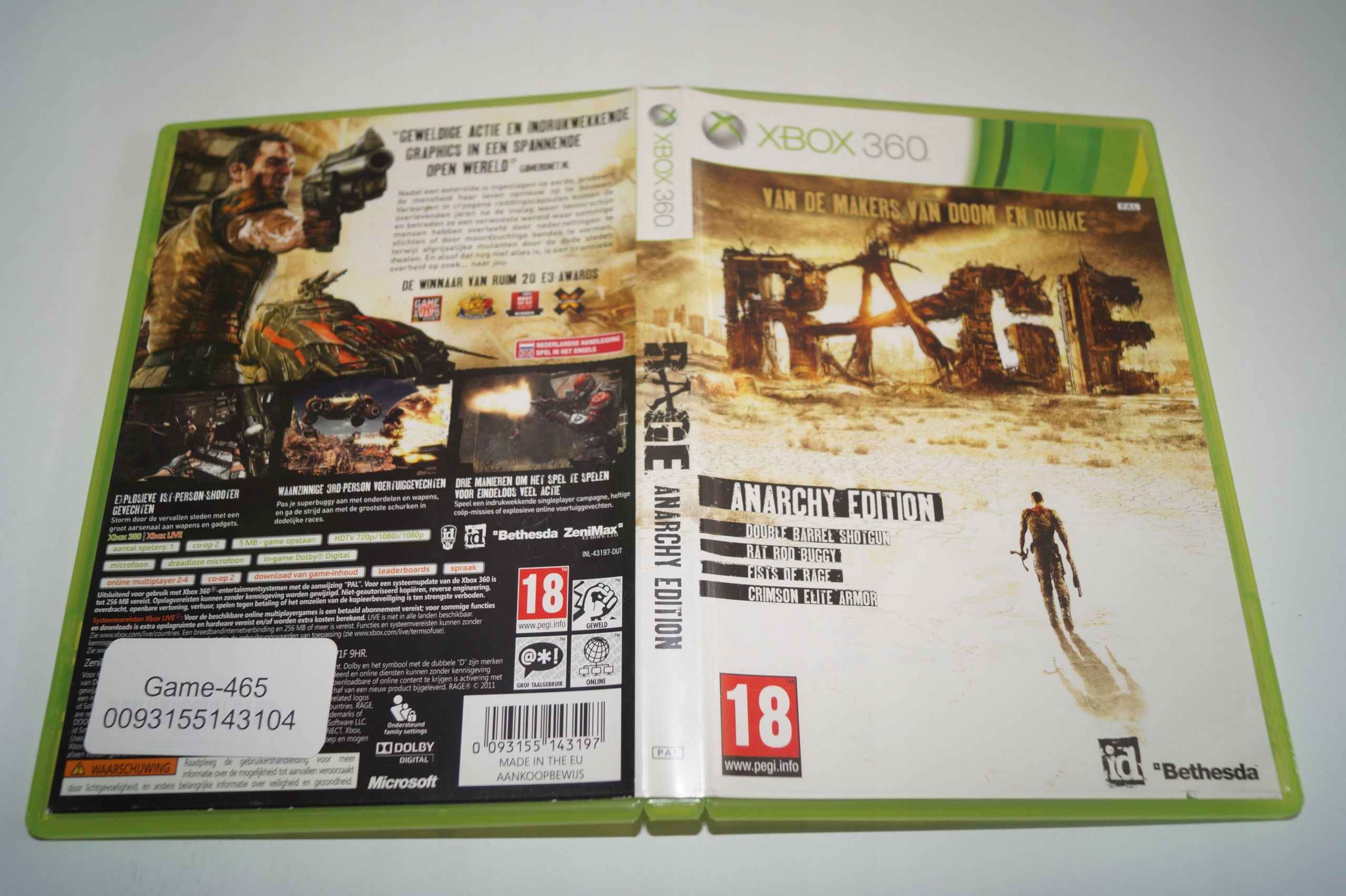 Rage Microsoft Xbox 360