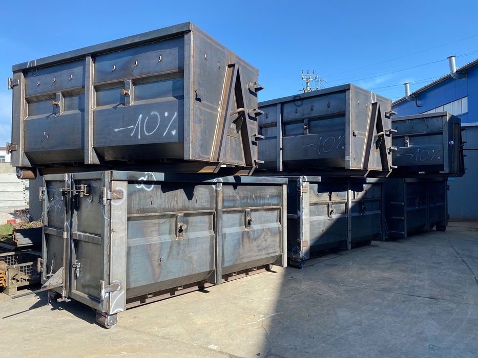 Kontenery typu hakowiec KP 10 otwarty odpady śmietnik recykling