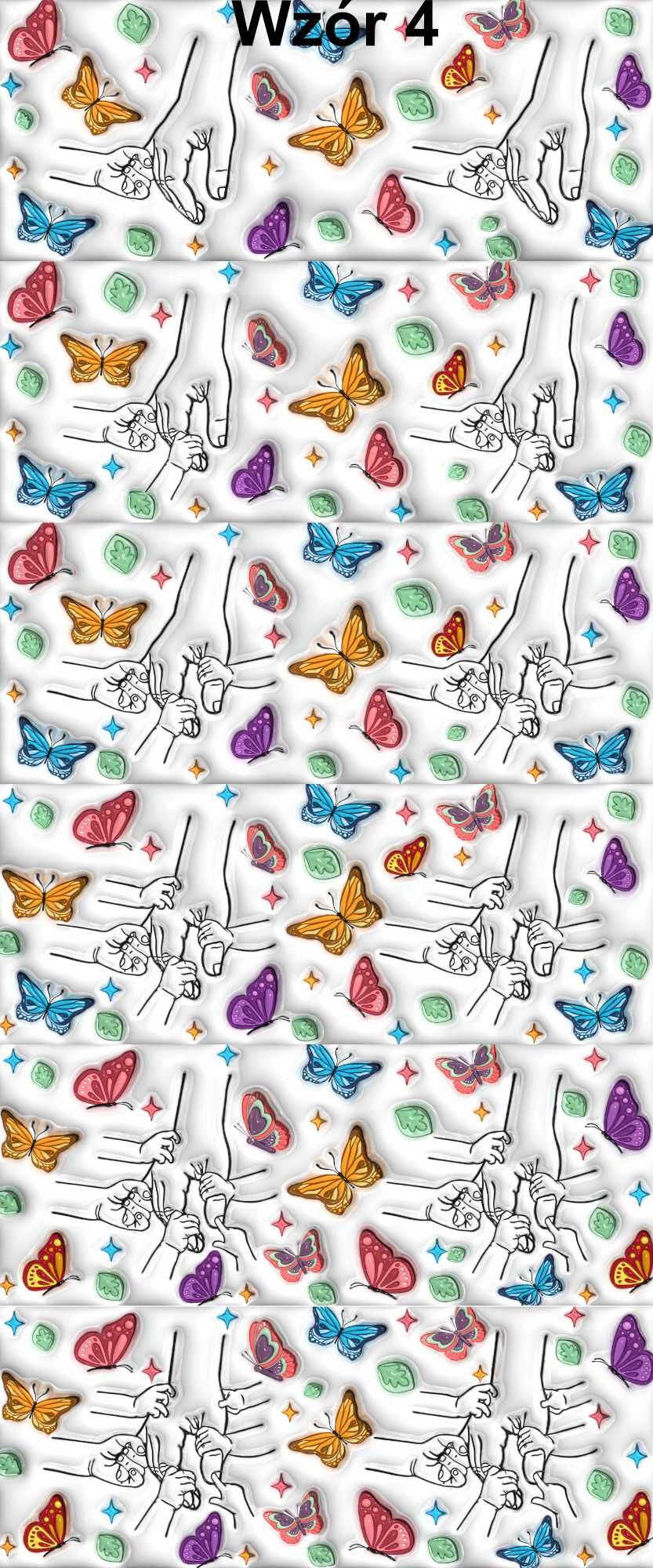 Kubek Dzień Taty 330ml dłonie taty dzieci 1-6 dzieci kwiaty 3D 5 wz