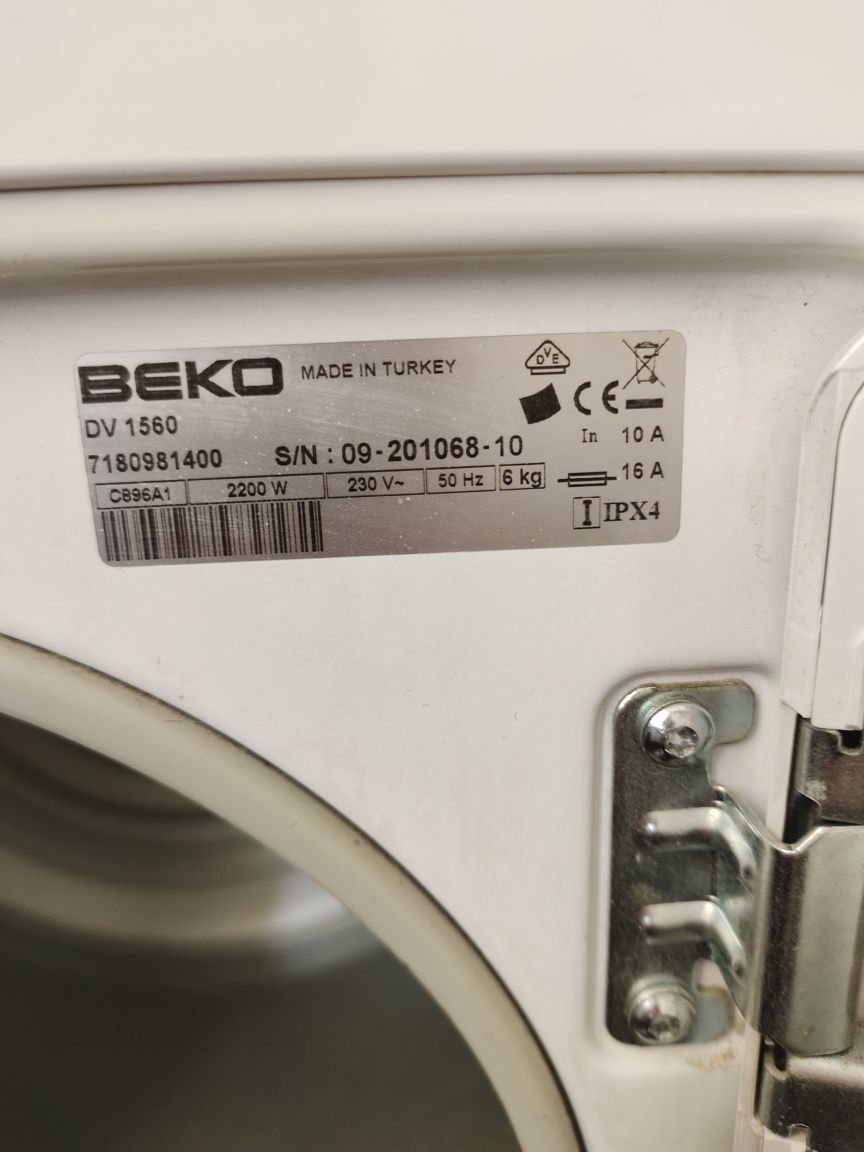 Beko sensor drying 6kg сушка для белья