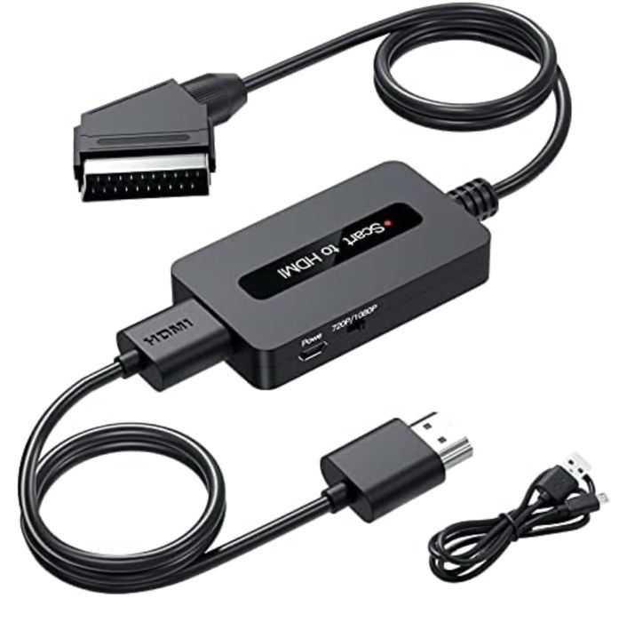 Konwerter SCART na HDMI Kirolle dla sky dvd stb do wyświetlacza HDTV