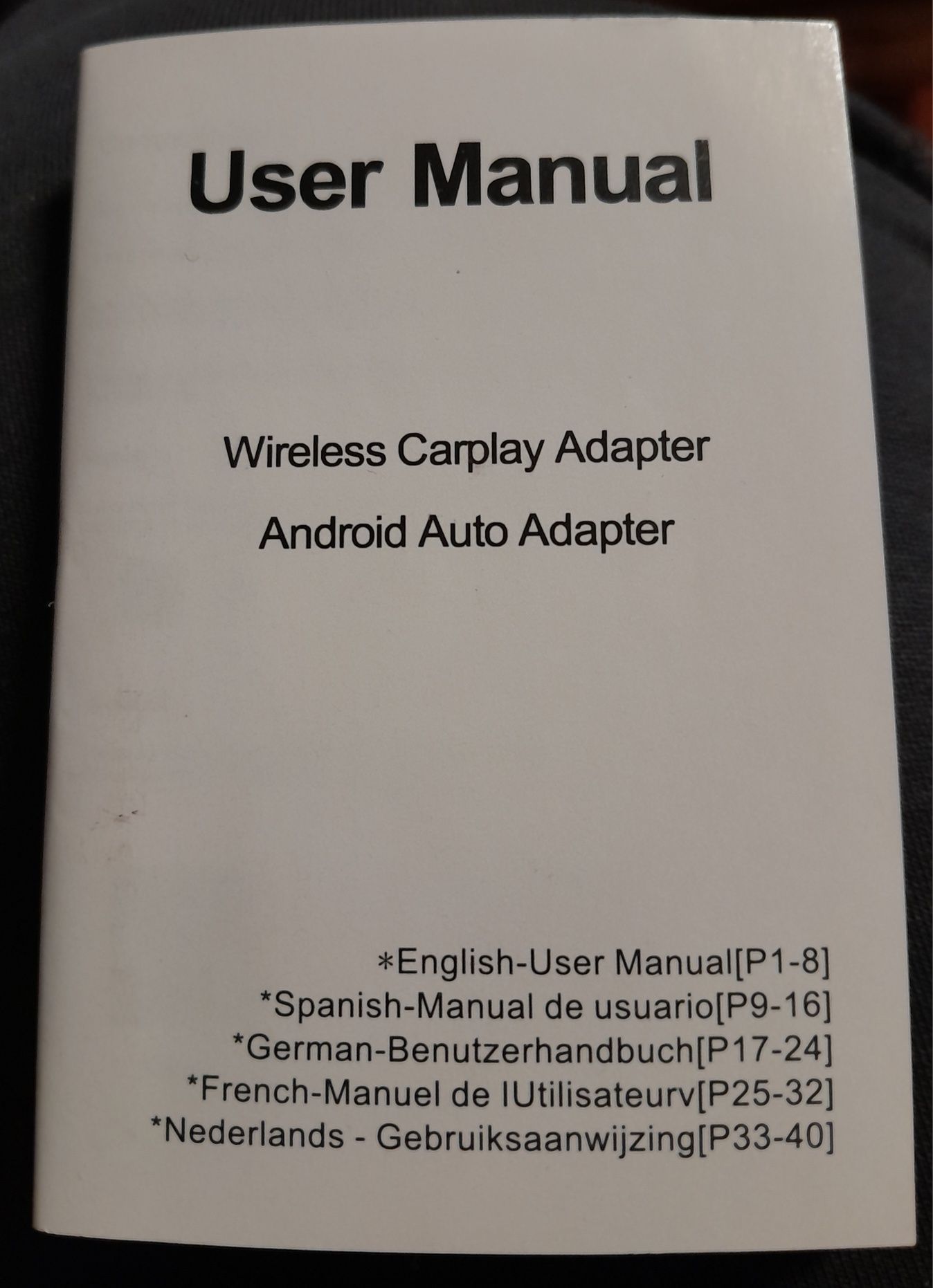 Бездротовий адаптер 2в1 для Apple CarPlay та Android Auto (USB, Wi-Fi