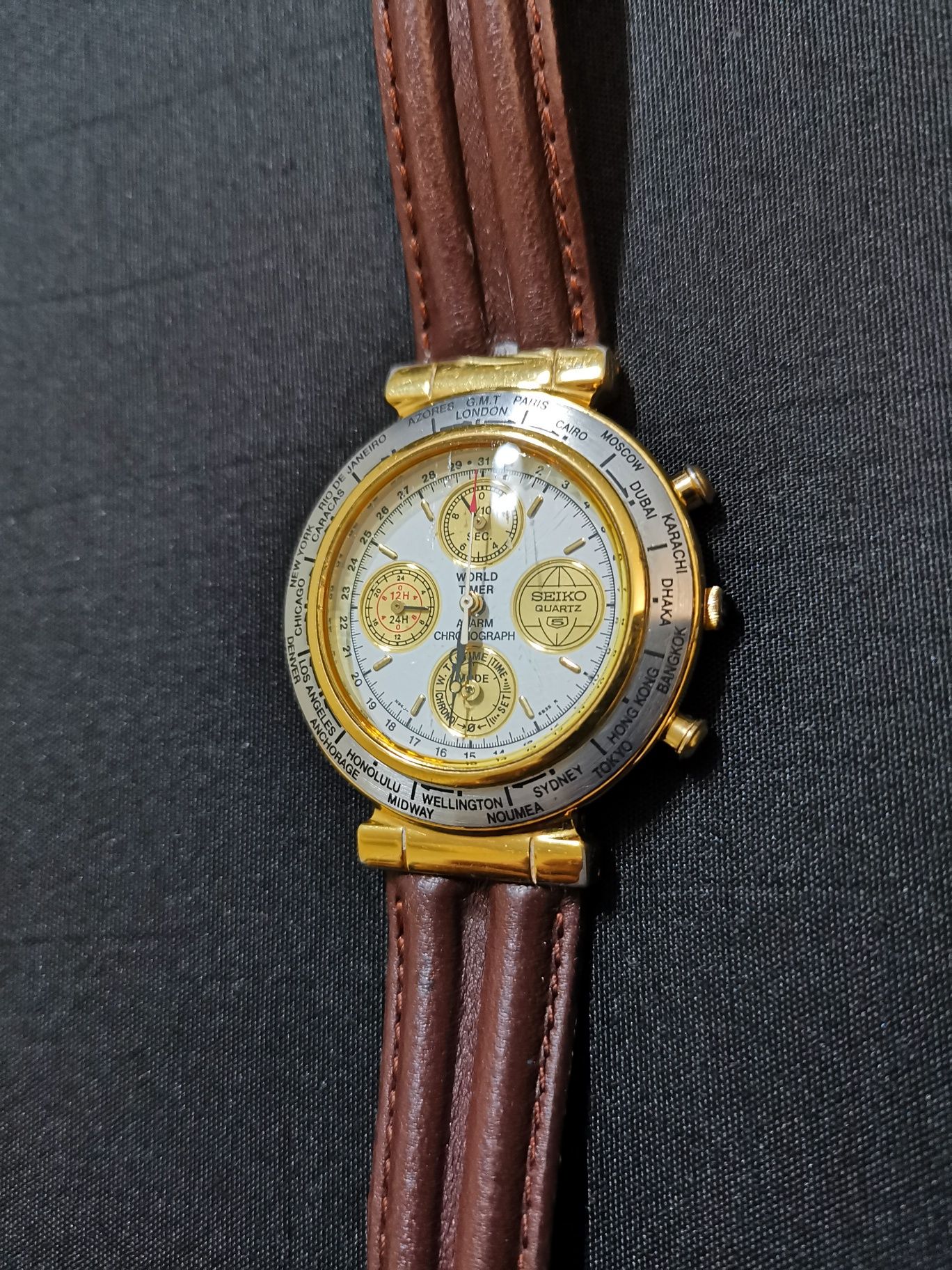 Seiko World Timer Cronógrafo