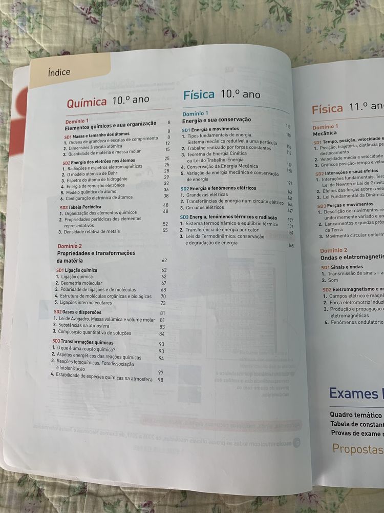 Livro Preparação para o exame final de físico-química 11°ano