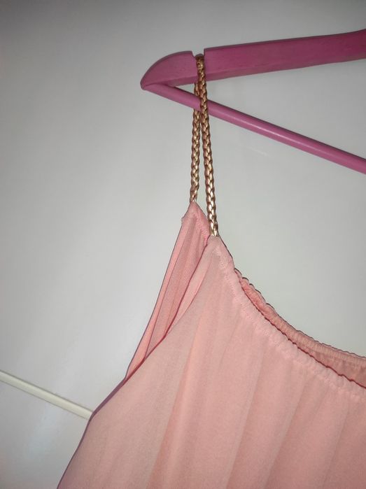 Vestido rosa claro de cerimônia - novo