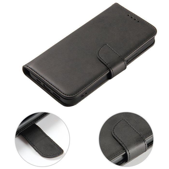 Etui Magnet Case z Klapką i Podstawką do Samsung Galaxy A53 5G, Czarny
