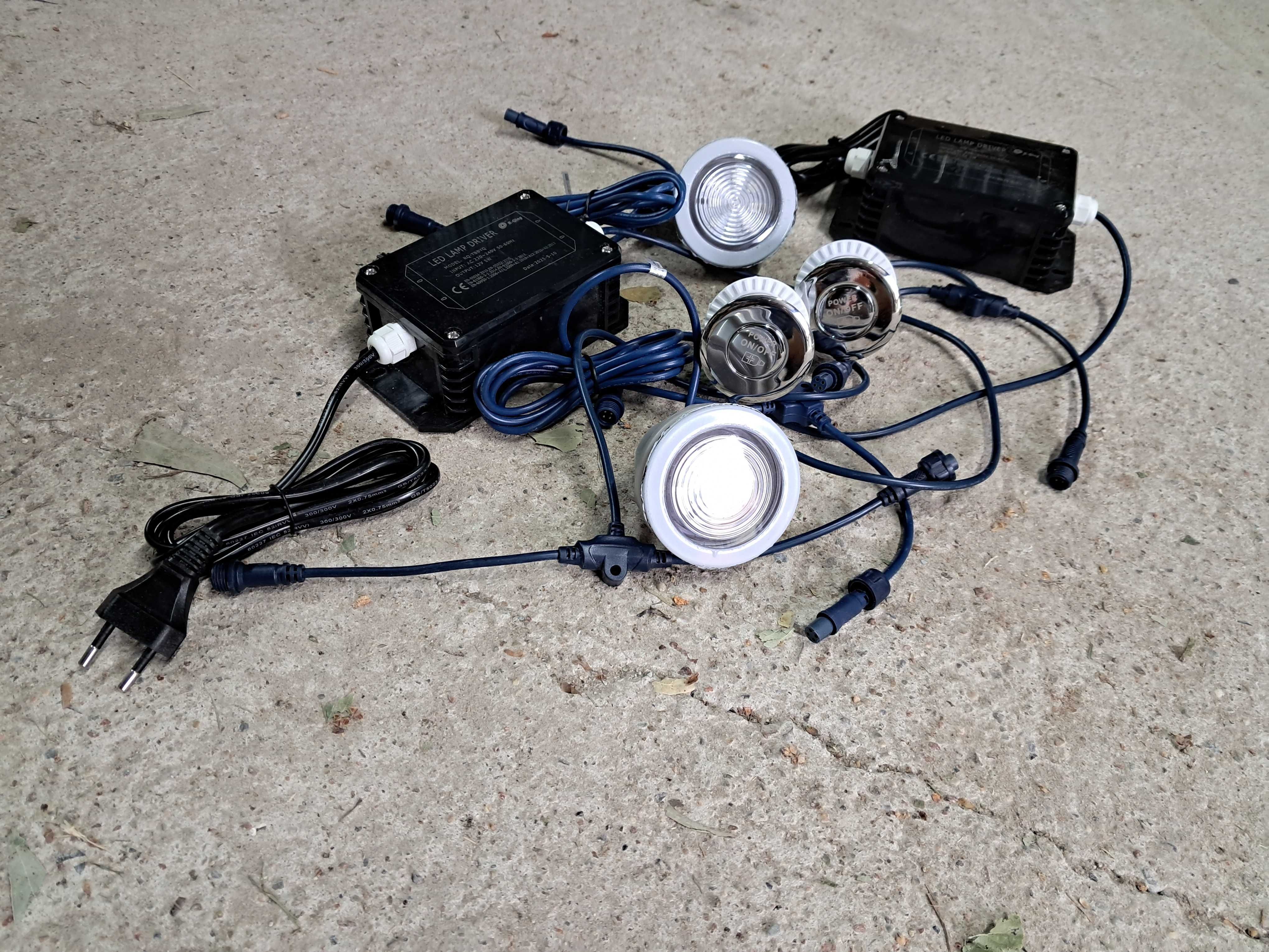 Zestaw do oświetlenia balii ogrodowych, jacuzzi lampka 65mm LED LEDY
