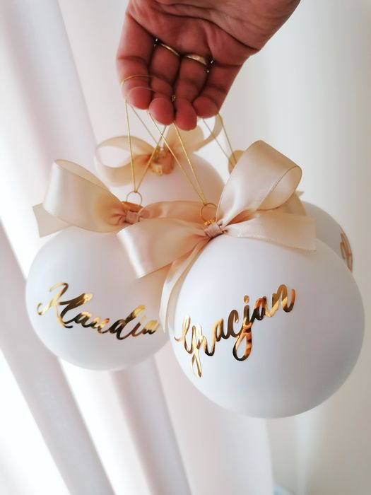 Bombka z imieniem dowolnym napisem