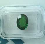 Tsavorita natural verde transparente 2.49 cts certificação IGI