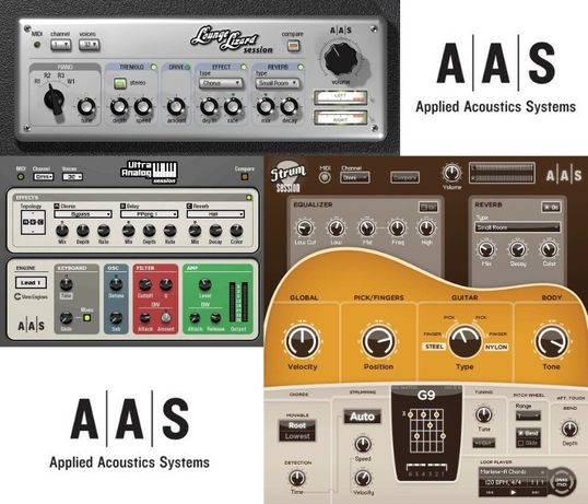 AAS Pack Session Bundle VST Ultra Analog Synth, Strum, Lounge Lizard