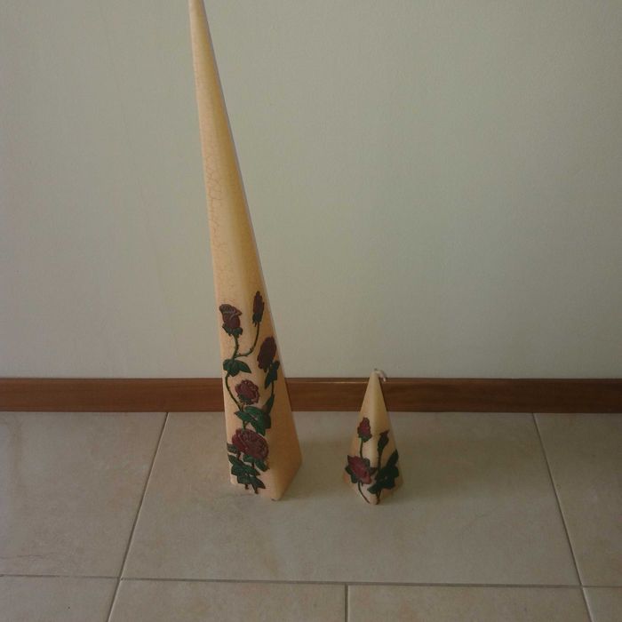 Świeca ozdobna dekoracyjna 2 sztuki