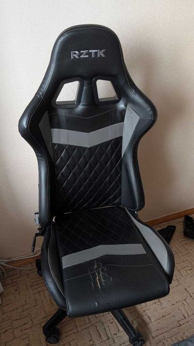 Крісло ігрове RZTK Cobra Чорно-сіре