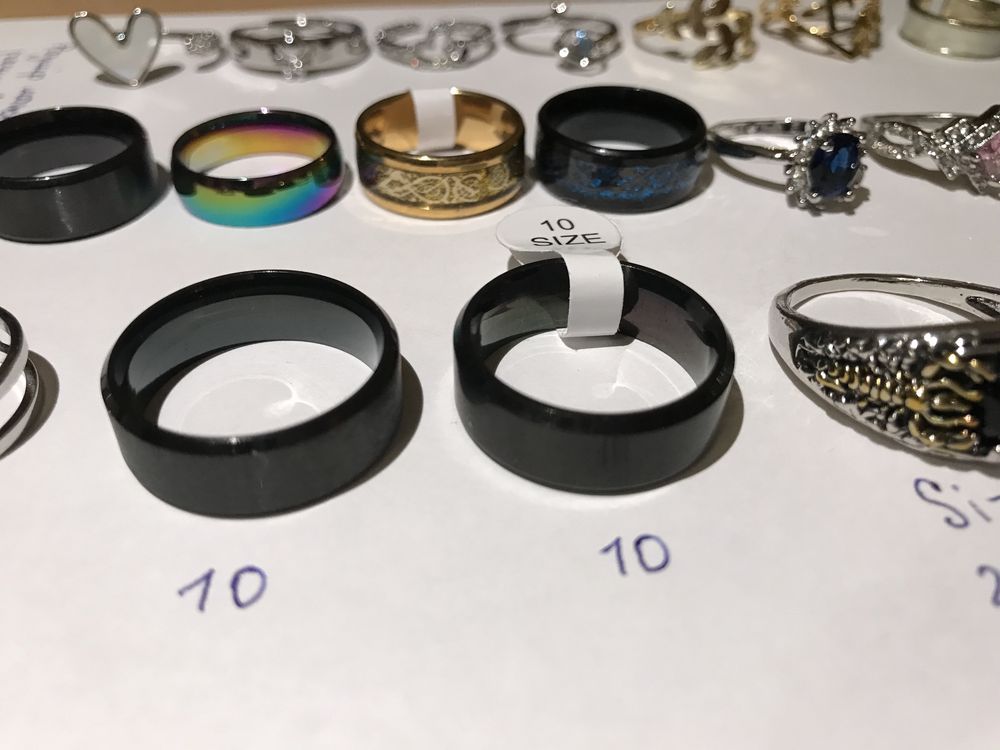 кольца разных размеров