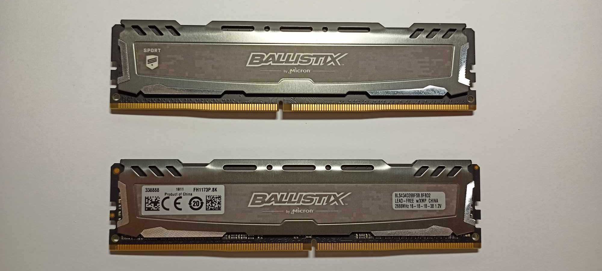 Pamięć RAM Ballistix by micron DDR4 2x4Gb