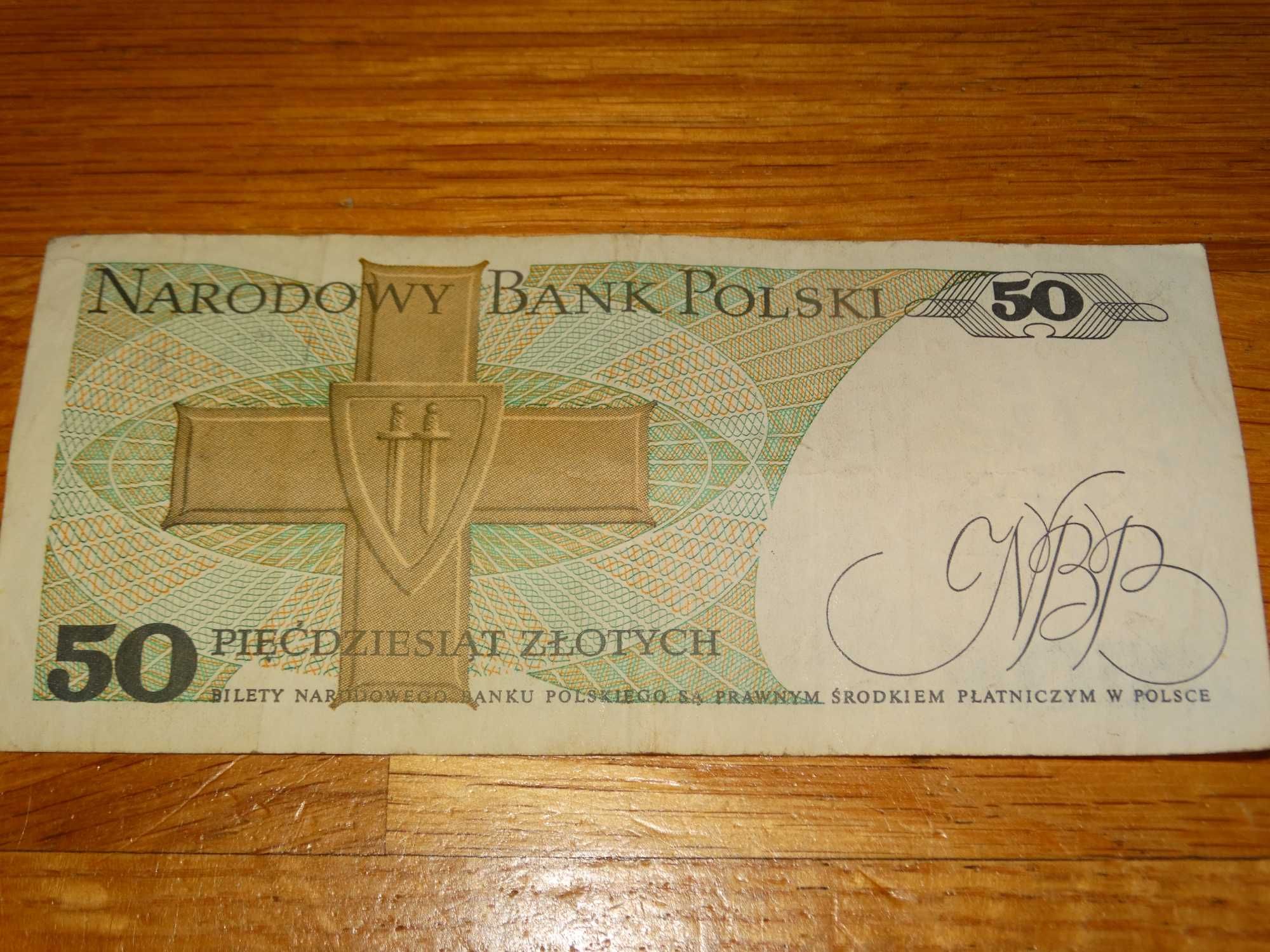 PRL Banknot 50 zł 1988 rok Karol Świerczewski