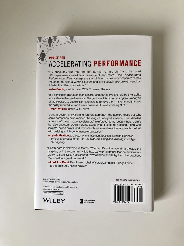 Livro Accelerating Performance - Colin Prince & Sharon Toye