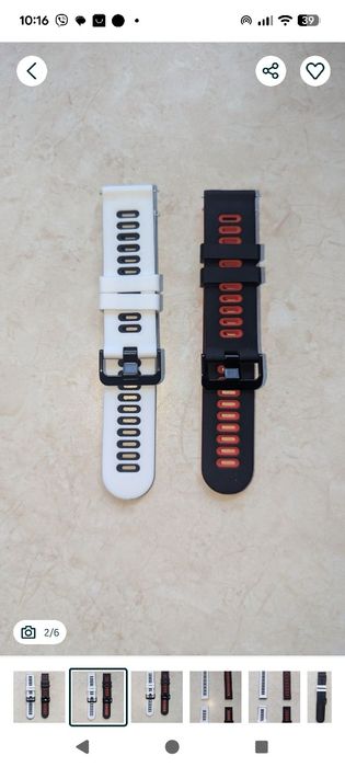 Новий Ремешок браслет 22мм силіконовий для часов