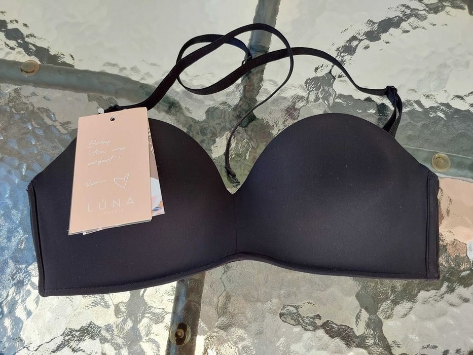 Biustonosz Magnolia (nowy, czarny, rozmiar 75B)