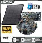 Kamera solarna SHIWOJIA 4MP wifi (PIR, 360°, IP66, dźięk dwukierunkowy
