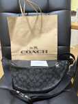 Чоловіча шкіряна бананка сумка COACH оригінал