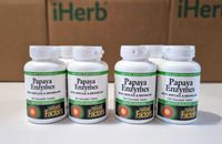 Ферменты папайи (papaya enzymes), Natural Factors, 60 и 120 шт. Энзимы