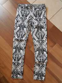 Spodnie Divided by H&M r  38 azteckie wzory zip