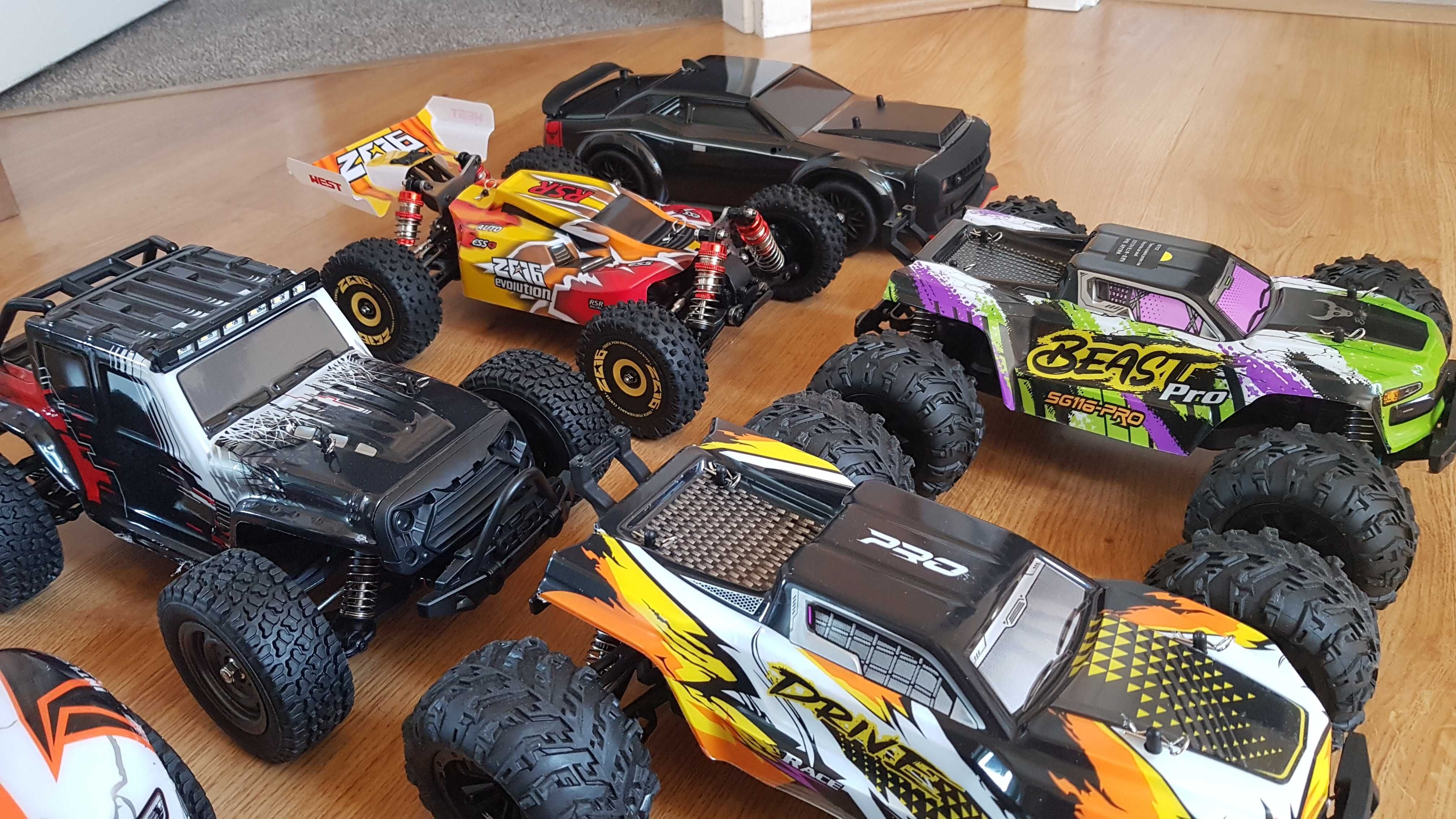 Rc auto zdalnie sterowane 4x4 silnik bez szczotkowy 70km/h