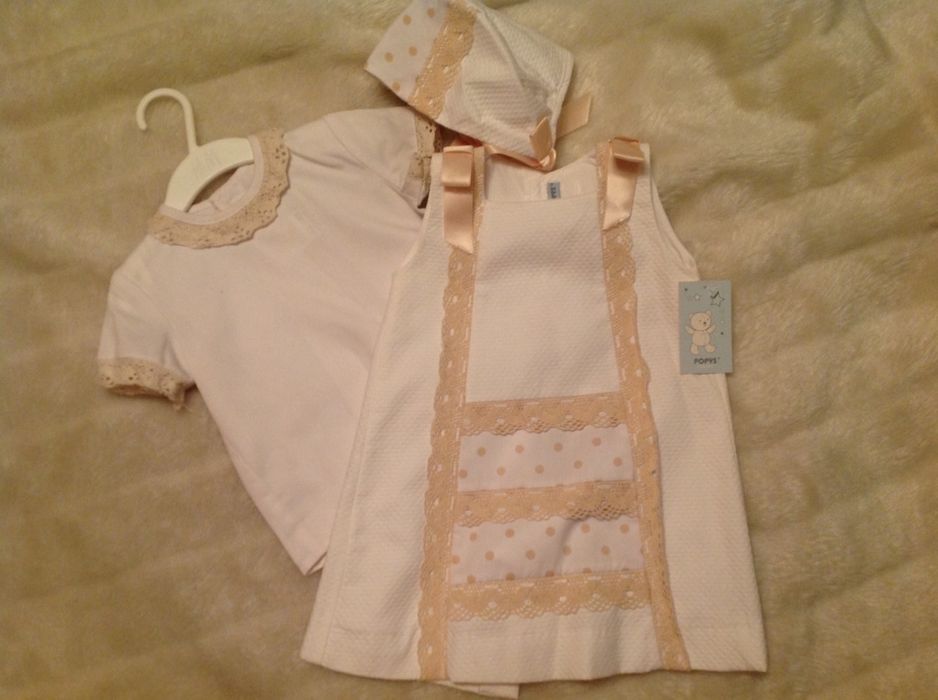 Vestido batizado/cerimónia t.18/24 meses
