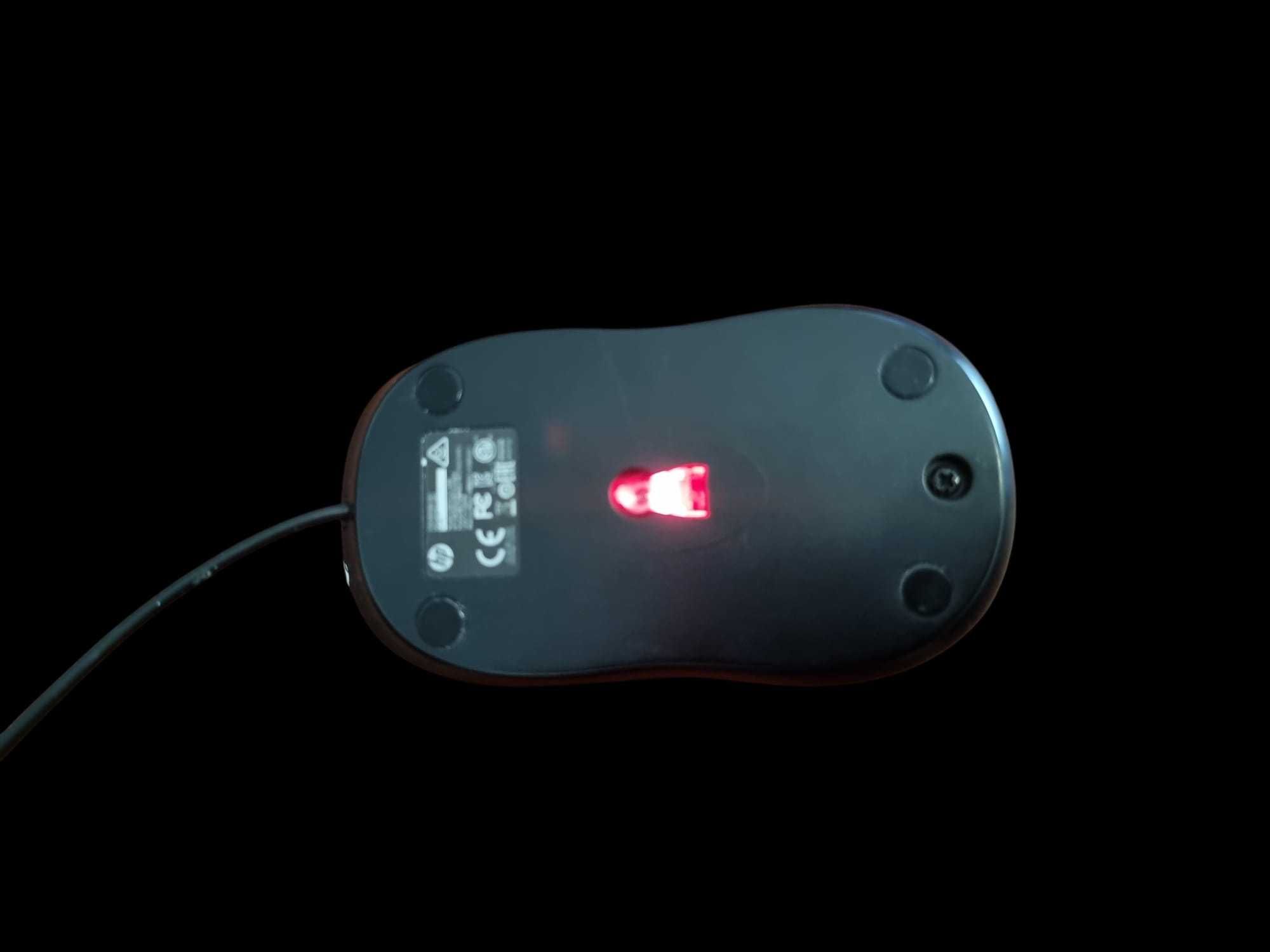 Rato HP USB com fio, óptico