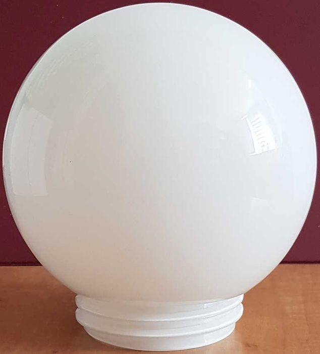 Klosz szklany kula z gwintem 15cm prl