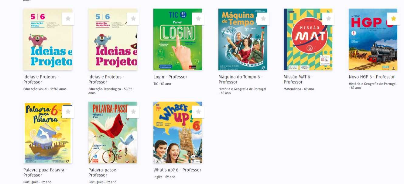 Dossier do professor  dos livros do 6º ano - Novos Manuais
