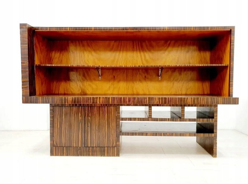 Witryna Kredens Art Deco Heban Macassar