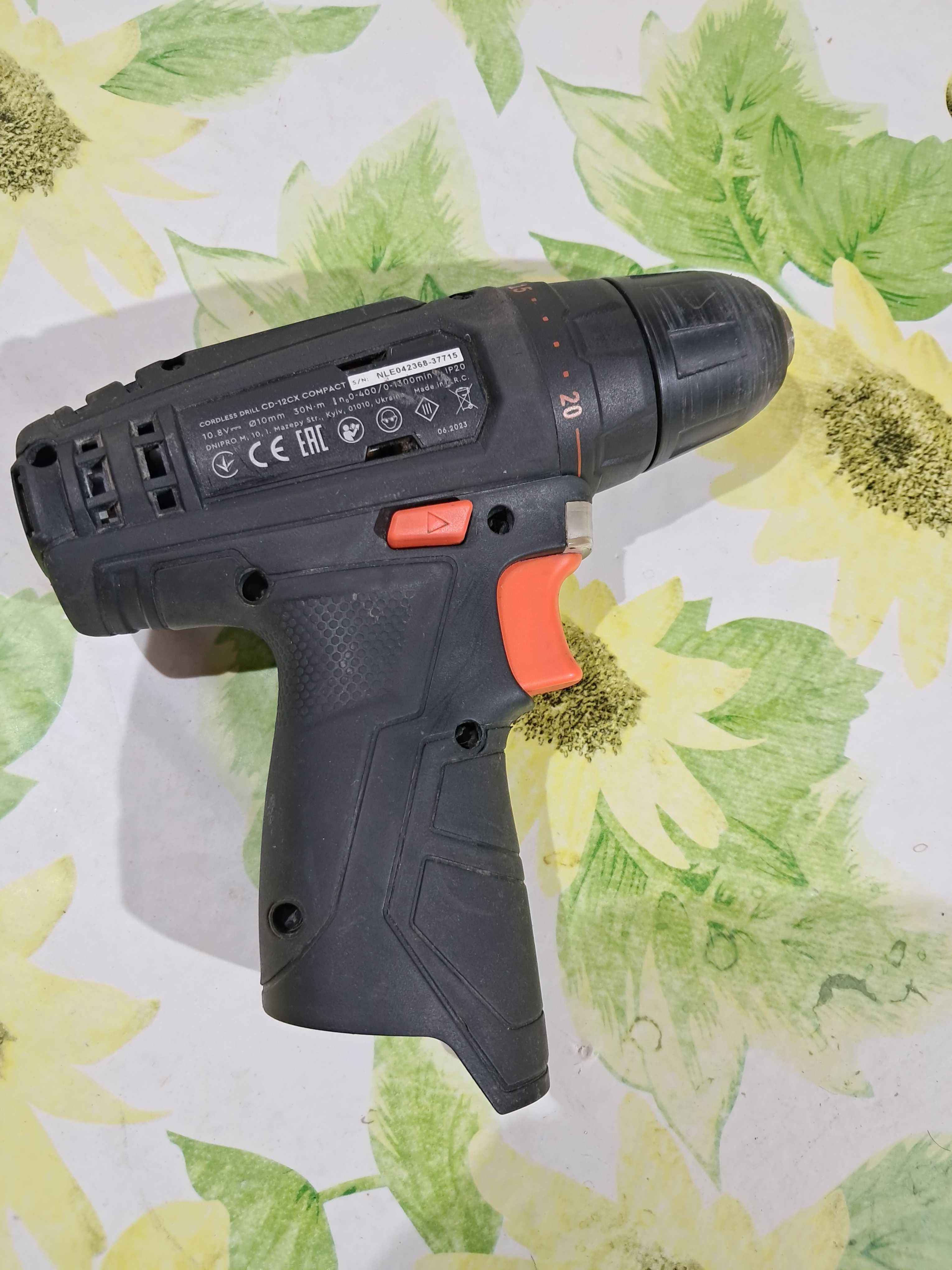 шуруповерт аккумуляторный DNIPRO -M  CD-12CX COMPACT тушка