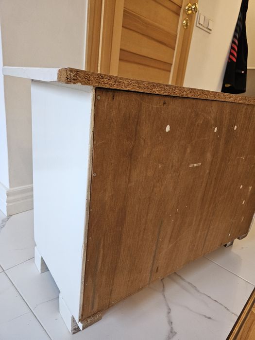 Szafka pomocnicza szafeczka konsola drewno biała