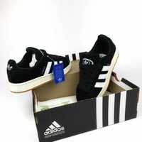 Adidas Campus black&white хутро