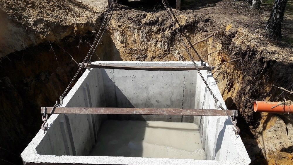 Szambo 2m3 z płyta najazdową Zbiornik betonowy -szamba od producenta