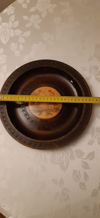 Patera drewniana PRL