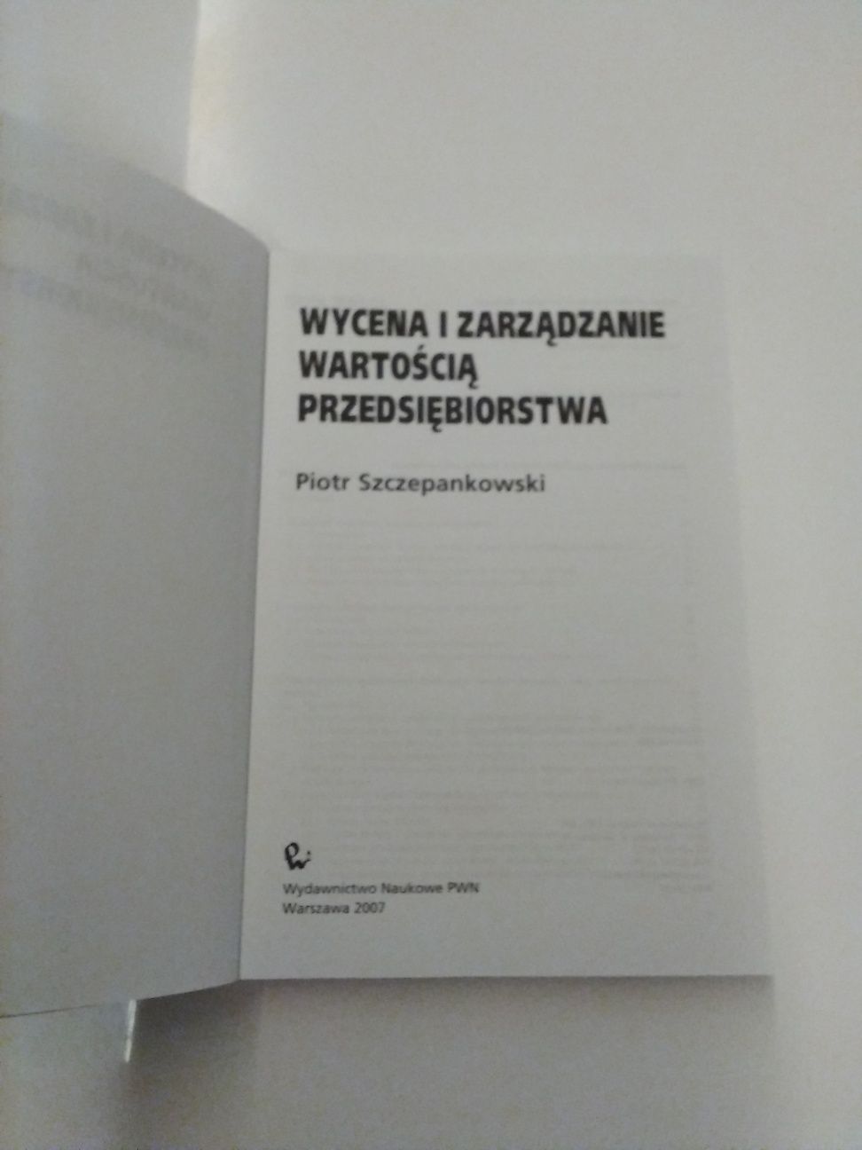 Wycena i zarządzanie wartością przedsiębiorstwa